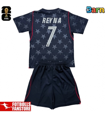 Förenta stater Giovanni Reyna #7 Bortatröja Barn VM 2026 Kortärmad (+ Korta byxor)